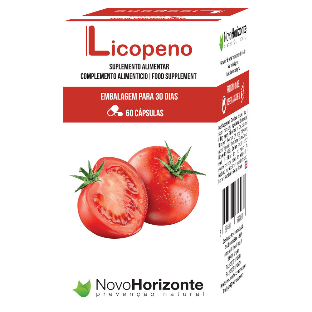 Licopeno 20 Mg 60 Comprimidos Novo Horizonte