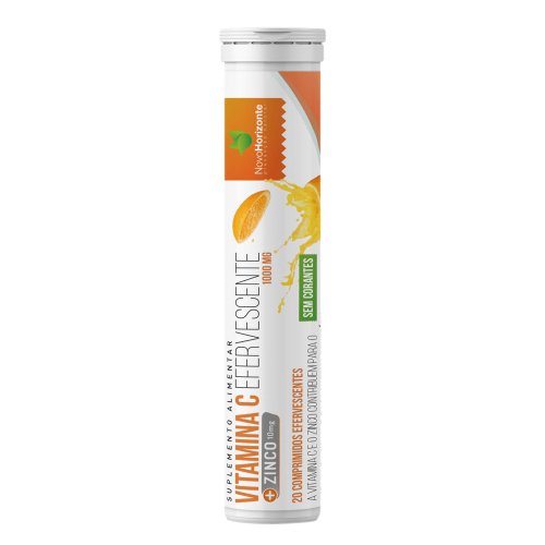 Vitamina C 1000 Mg + Zinco 10 Mg 20 Comprimidos Efervescentes Novo Horizonte
