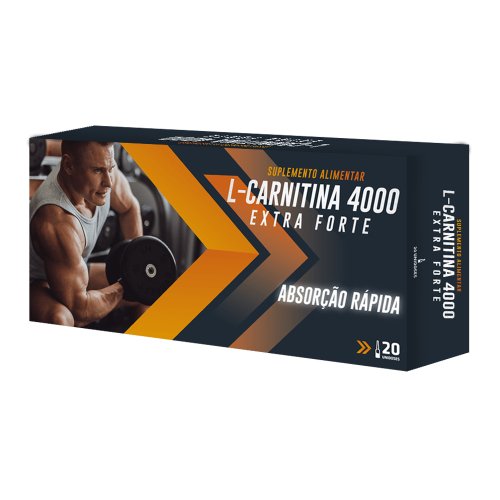 L-Carnitina 4000 Extra Forte 20 Ampolas Novo Horizonte
