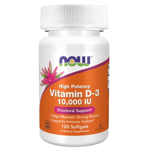 Vitamin D-3 10000 U.I. 120 Softgels Now
