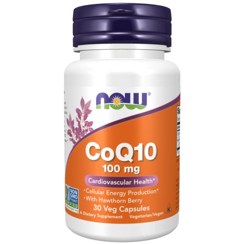 CoQ10 (100 Mg) Com Bagas De Espinheiro Alvar 30 Cápsulas Vegetais Now