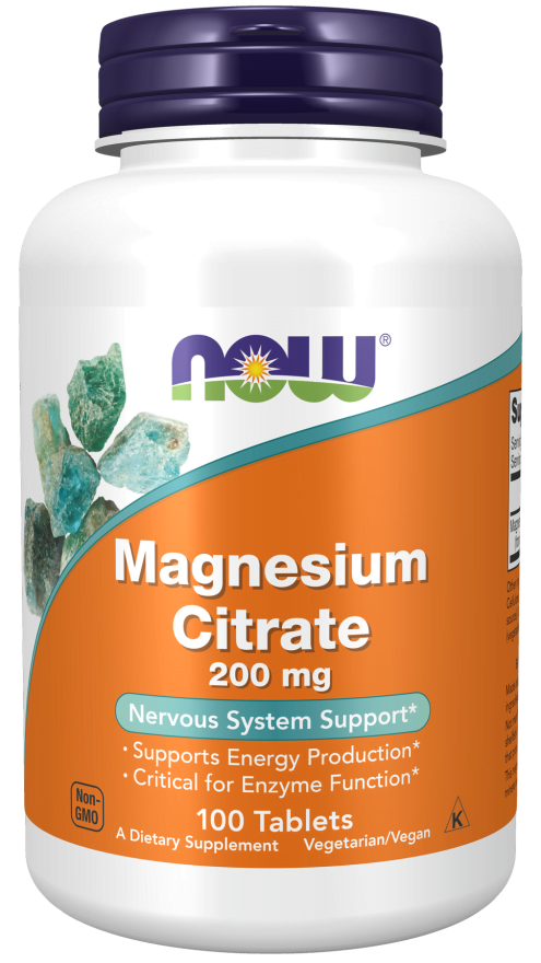 Magnesium Citrate (200 Mg) 100 Comprimidos Now