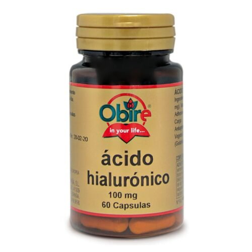 Ácido Hialurónico 100 Mg 60 Cápsulas Obire