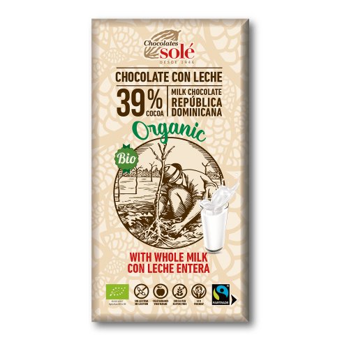 Chocolate De Leite 100g Bio Solé