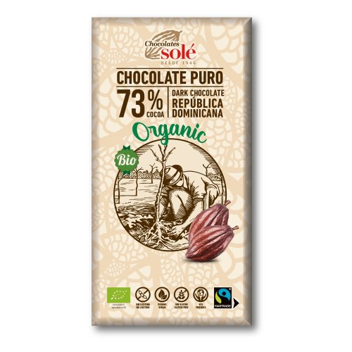 Chocolate Negro 73% Bio 100g Solé