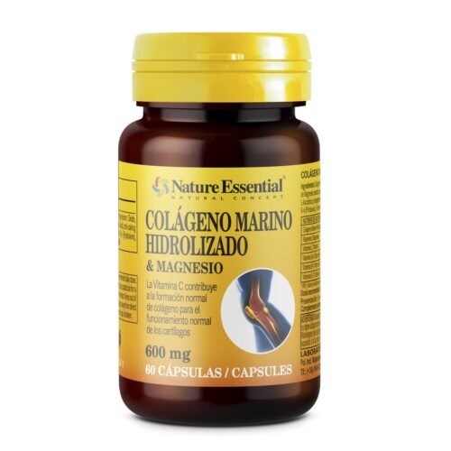Colagénio Marinho Hidrolisado com Magnésio 600 mg 60 Cápsulas Nature Essential