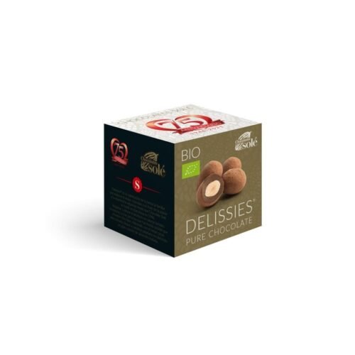 Delissies - Bombons de Amêndoa Caramelizada com Chocolate Preto Bio 80 Grs Solé