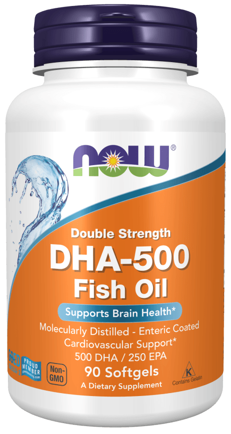 Dha - 500 Alta Potência (500 Dha / 250 Epa) 90 Cápsulas Now