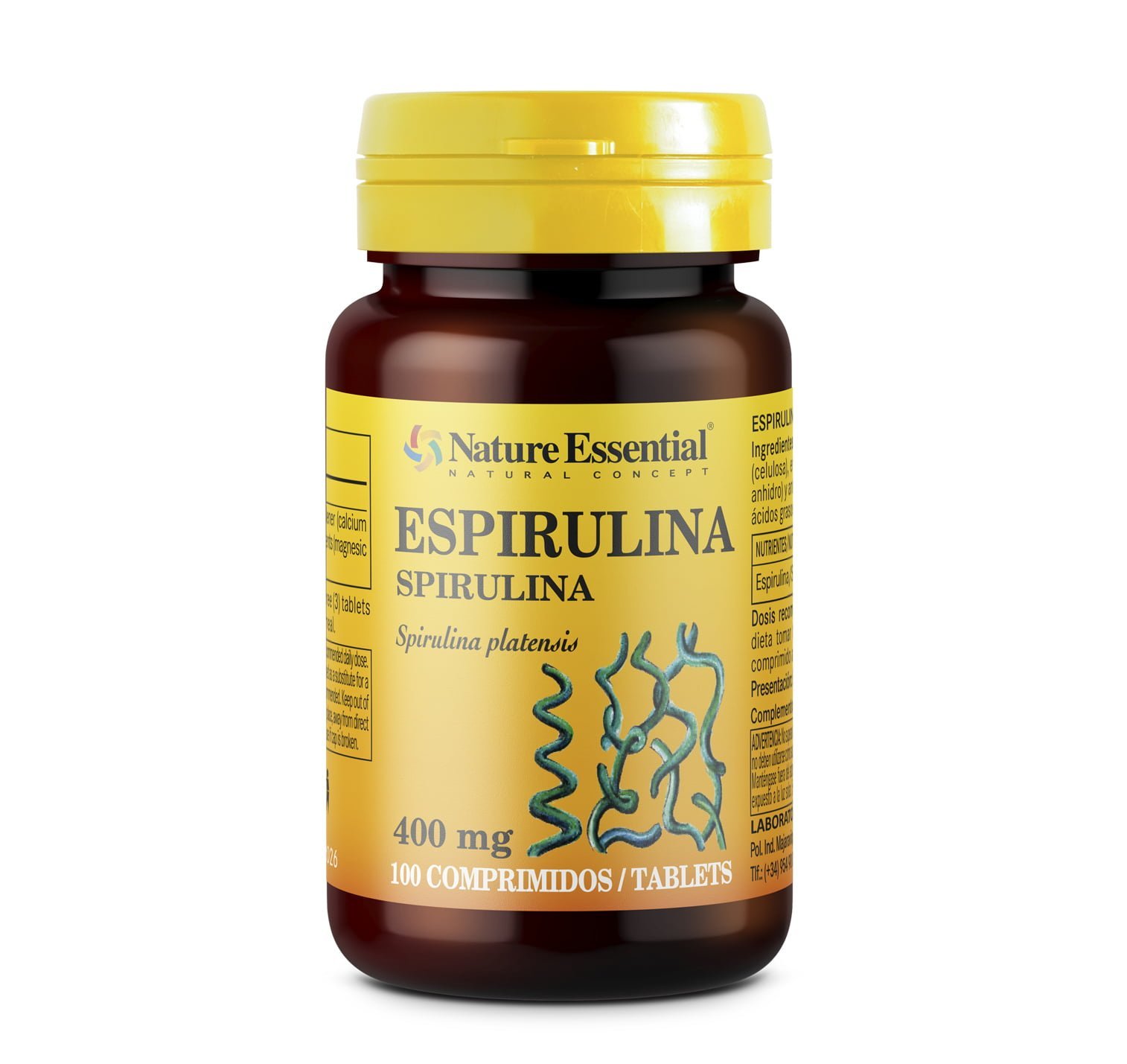 Espirulina 400 mg 100 Comprimidos Nature Essential