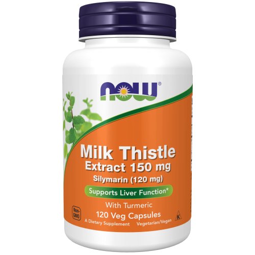 Milk Thistle Extract 150 mg Silymarin (120 mg) 120 Cápsulas Vegetais Now