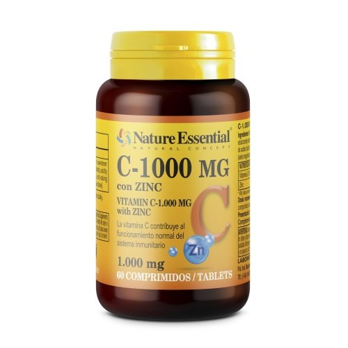 Vitamina C 1000 Mg+ Zinco 10 Mg 60 Comprimidos Nature essential