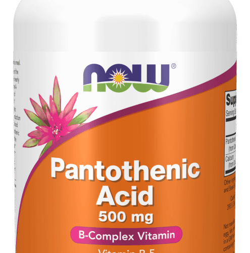 Pantothenic Acid 500 mg 250 Cápsulas Vegetais Now