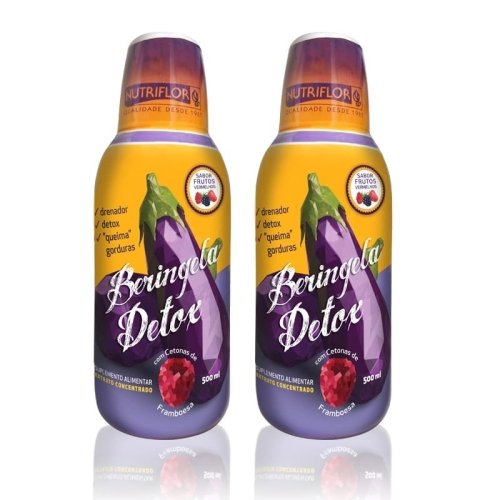 Pack Emagrecimento Beringela Detox – Suplemento 500ml Nutriflor