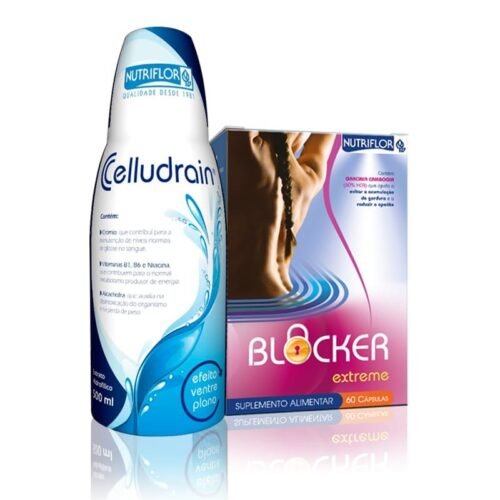 Pack Emagrecimento Nutriflor – Celludrain Detox + Blocker Extreme