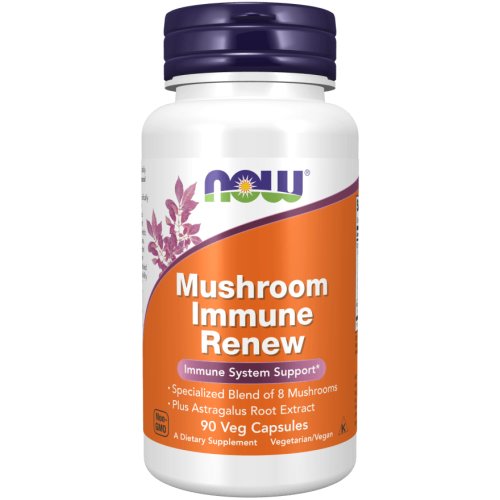 Mushrooms Immune Renew 90 Cápsulas Vegetais NOW