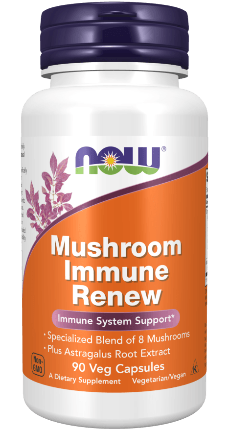 Mushrooms Immune Renew 90 Cápsulas Vegetais NOW