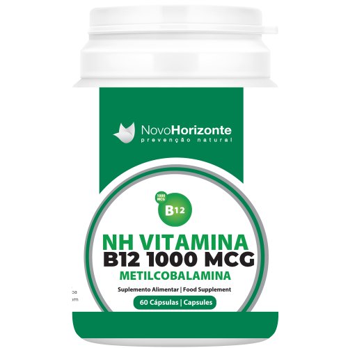 NH Vitamina B12 1000 Mcg 60 Cápsulas Novo Horizonte