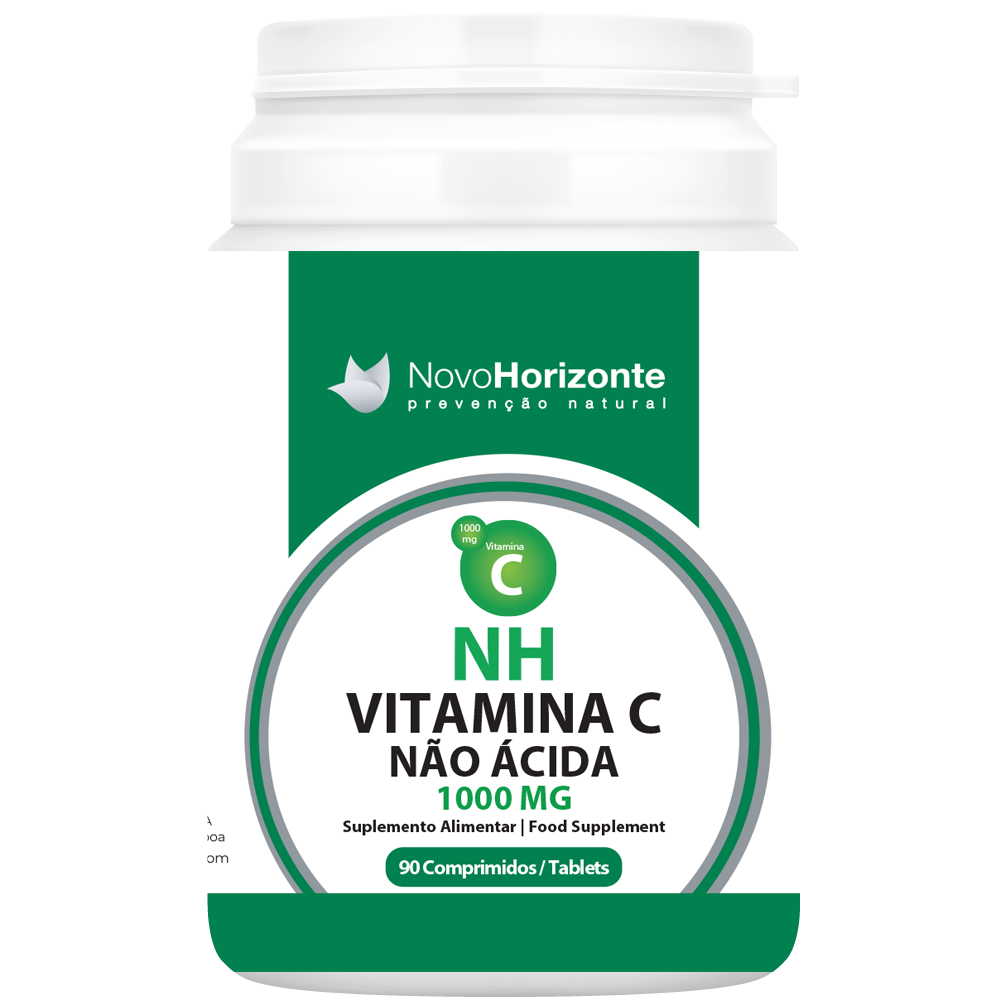 NH Vitamina C 1000 Mg Não Ácida 90 Comprimidos Novo Horizonte