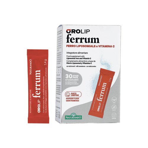 Ferrum (Ferro Lipossomado + Vitamina C) 30 Sticks Naturando