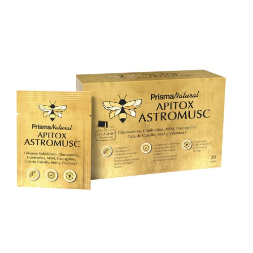 Apitox Astromusc 20 Saquetas Prisma Natural