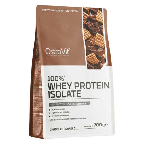 100% 100% Whey Protein Isolate 700 g Ostrovit - Chocolate Wafers