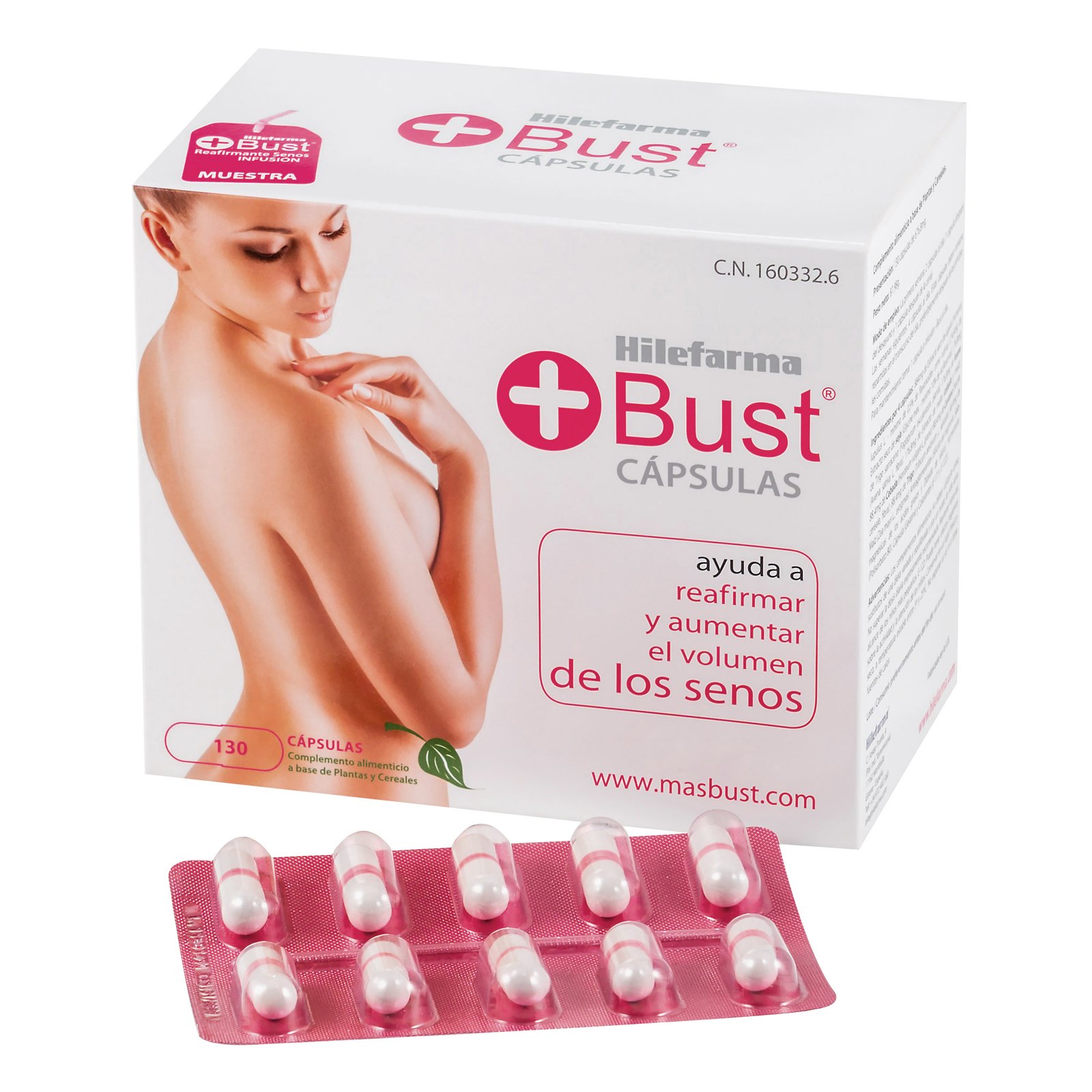 +Bust® 130 Cápsulas Hilefarma
