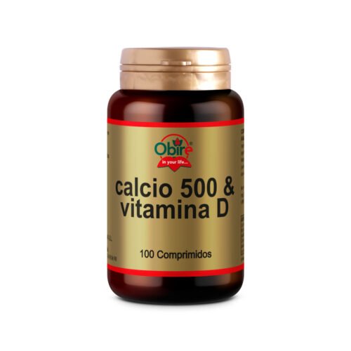 Cálcio 500 + Vitamina D 100 Comprimidos Obire