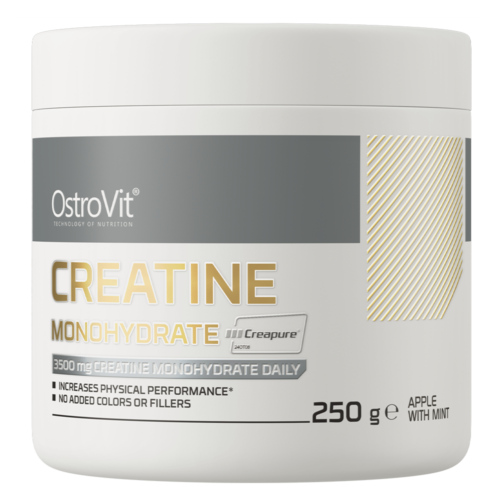 Creatina (Creatine Monohydrate) Creapure 250g Ostrovit - Maçã-Menta