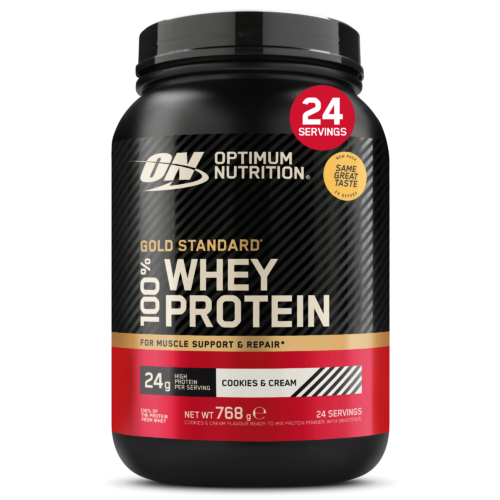 100% Whey Gold Standard 768g Optimum Nutrition - Cookies & Cream