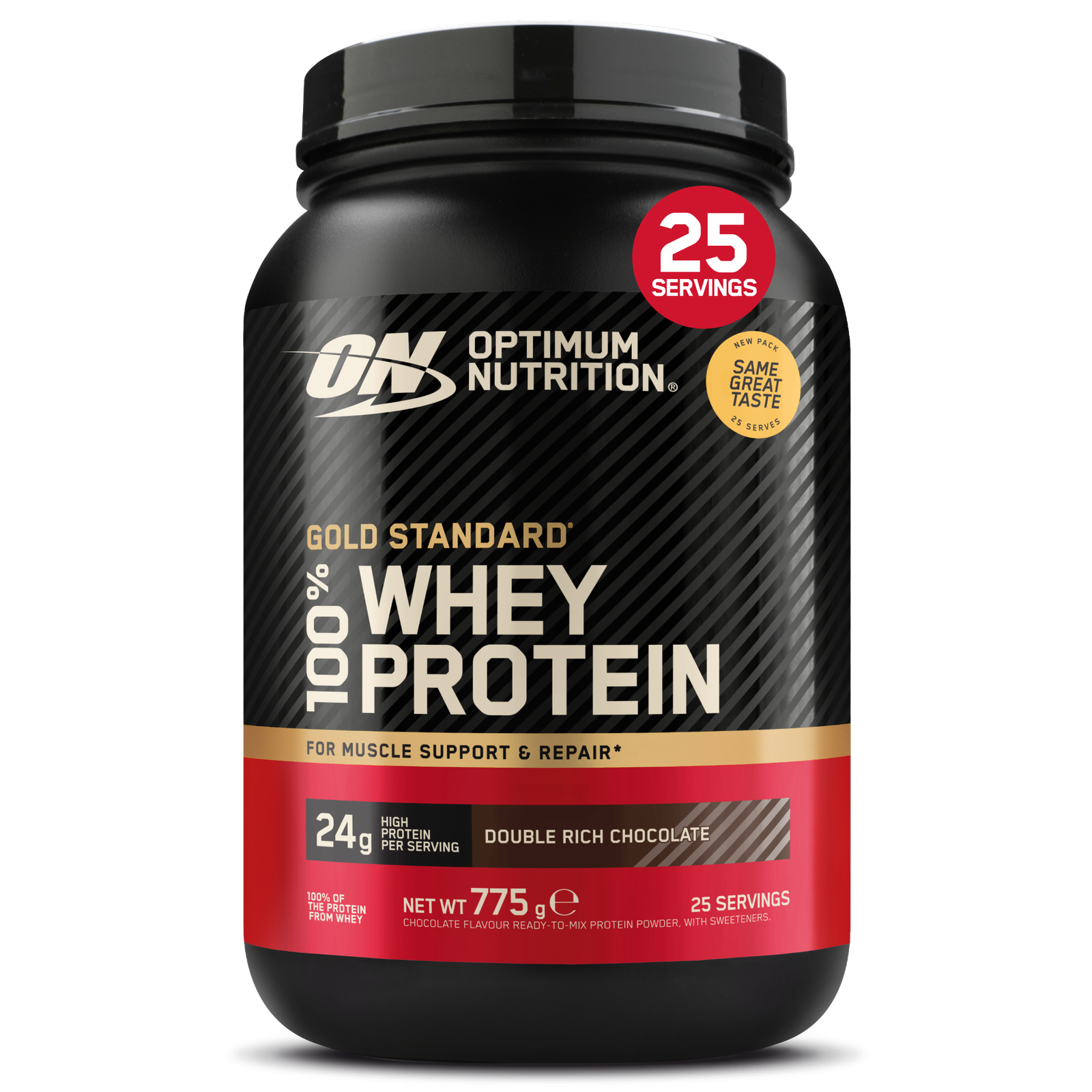 100% Whey Gold Standard 775g Optimum Nutrition - Double Rich Chocolate