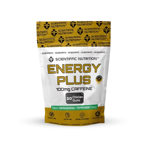 Energy Plus 100 mg Cafeína 20 Pastilhas Elásticas Scientiffic Nutrition