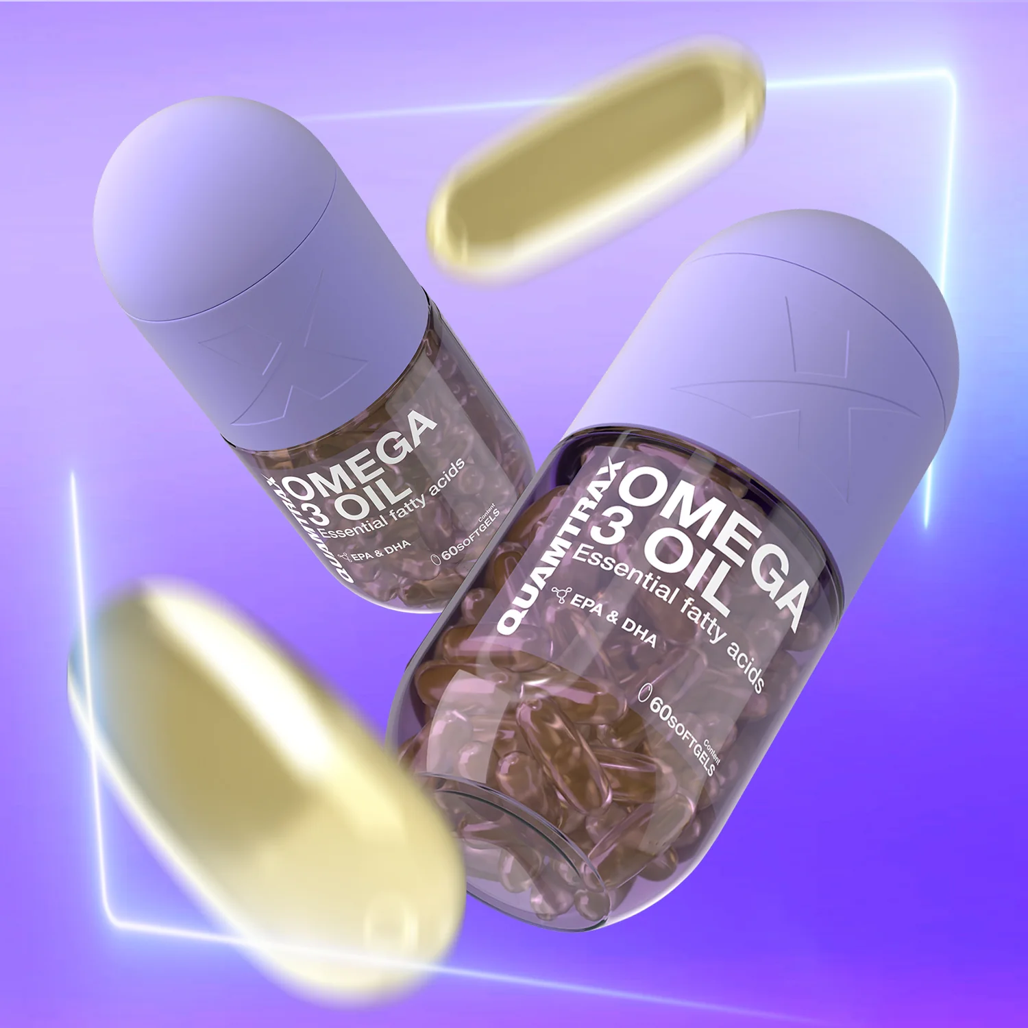 Omega 3 Oil 60 Cápsulas Quamtrax