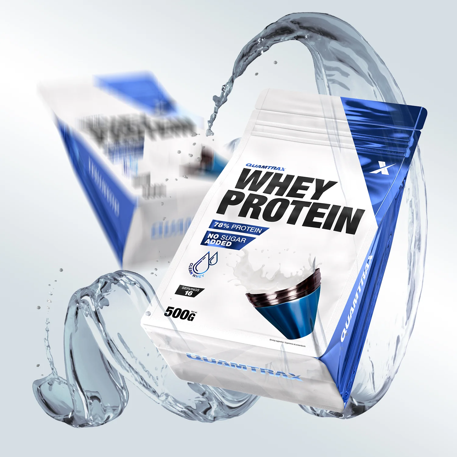 Whey Protein 500g Quamtrax - Neutro