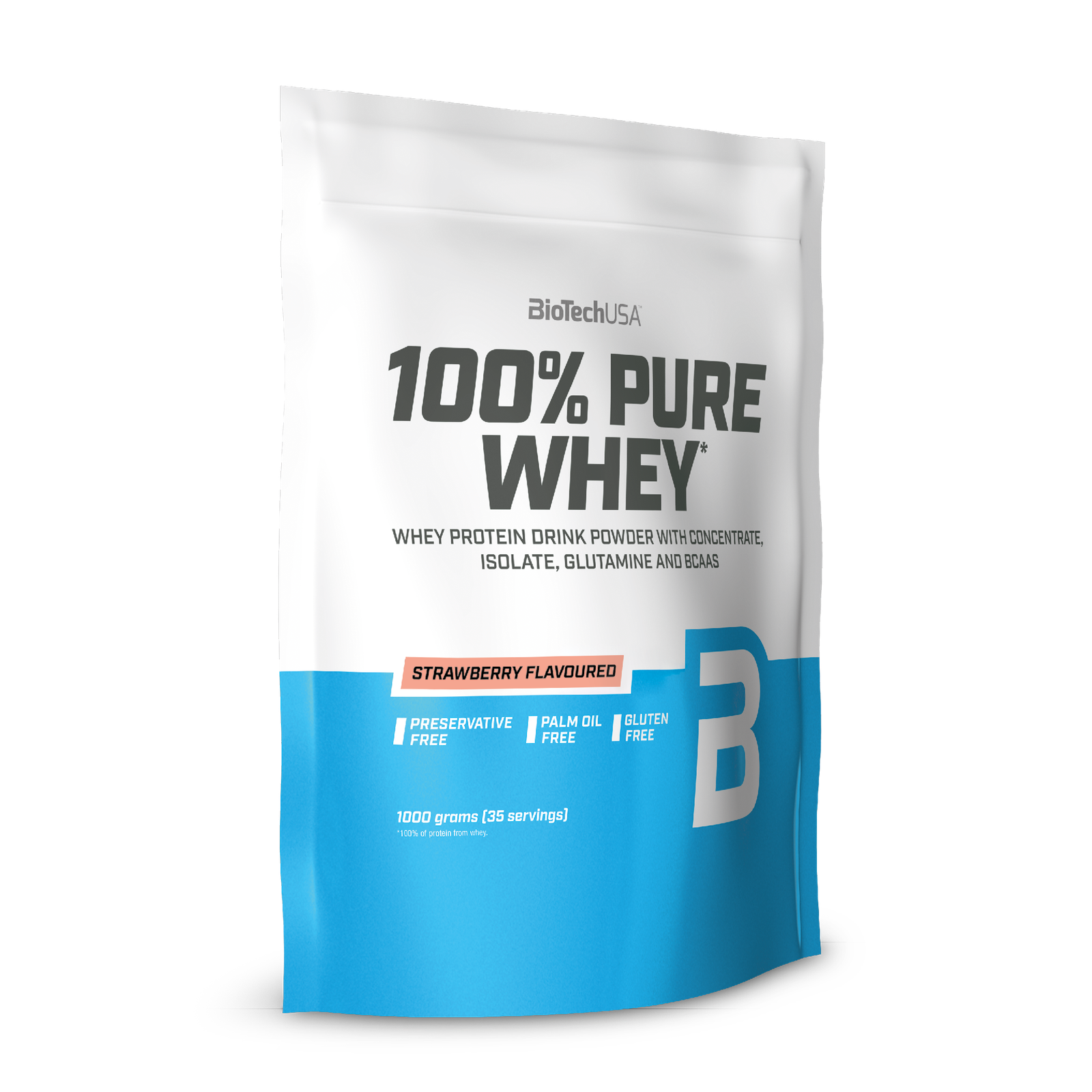 100% Pure Whey 1000g Biotech - Morango
