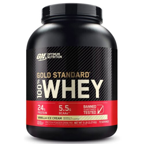 100% Whey Gold Standard 2270g Optimum Nutrition - Vanilla Ice Cream