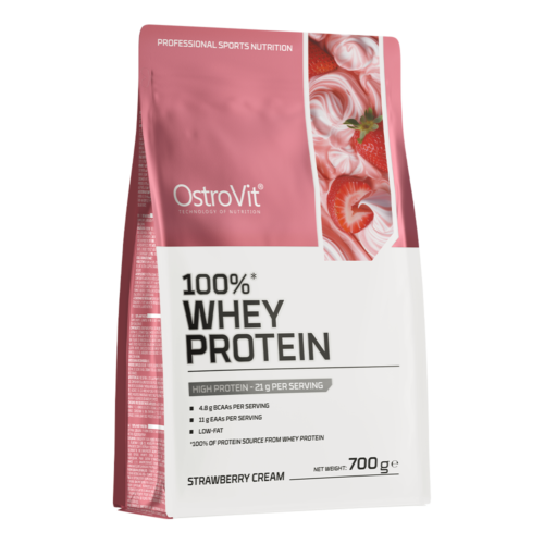 100% Whey Protein 700 g Ostrovit - Morango