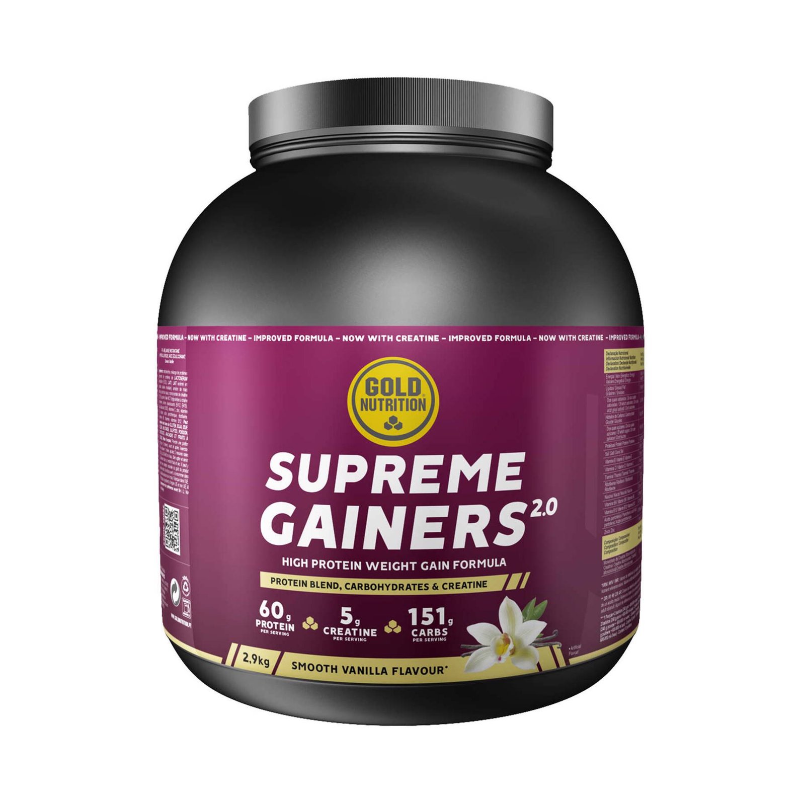 Supreme Gainers 2.0 2,9 Kg Gold Nutrition - Baunilha