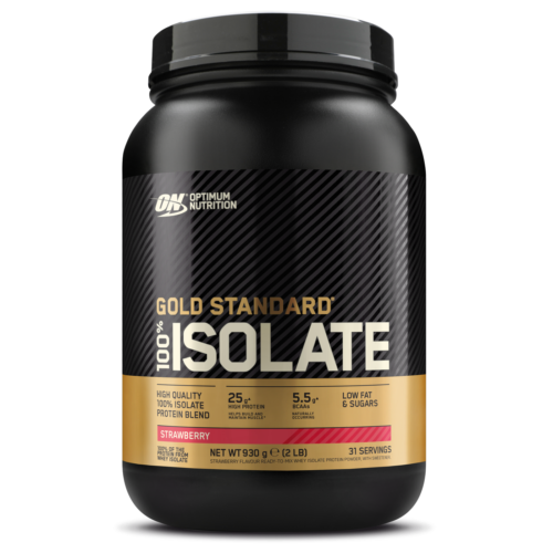 Gold Standart 100% Isolate 930g Optimum Nutrition - Morango