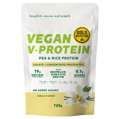Vegan V-Protein 720g Gold Nutrition - Baunilha